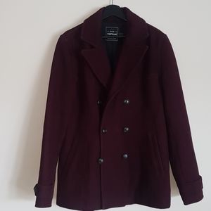 Topman Men's Wool Coat